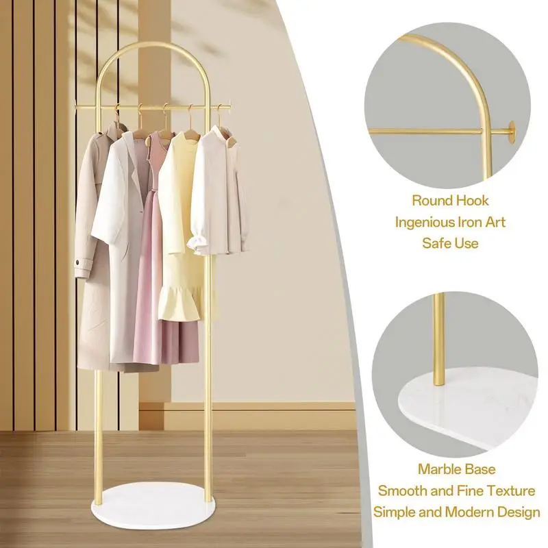 

Metal Coat Rack Metal Clothing Rack Stand Hanger Freestanding Clothes Rack With Marble Base Sturdy Hat Racks For Office Hallway