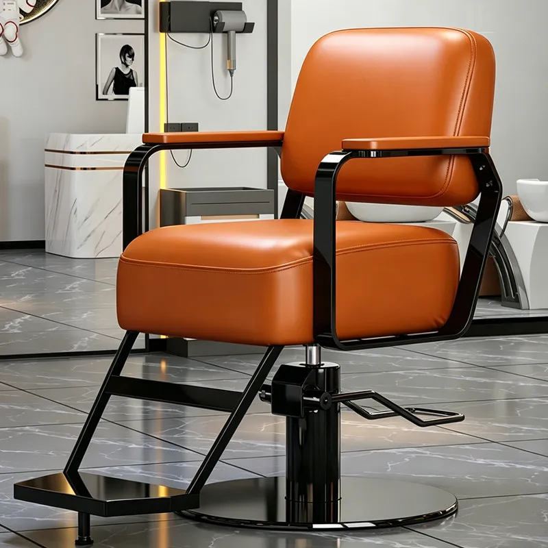 Reclining Luxury Barber Chair Manicure Working Hairdresser Barber Chair Professional Cadeira De Barbeiro Hair Salon Furniture