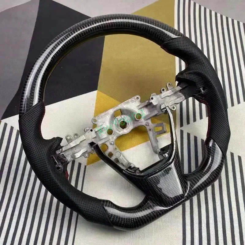 For Mazda 3 MPS 100% Real Carbon Fiber Steering Wheel With Leather