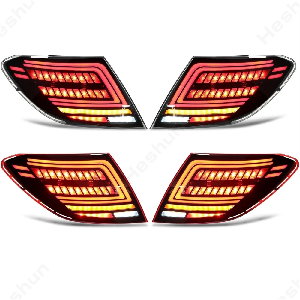 For 2007-2014 Mercedes W204 C180 C200 C63 C250 C280 C300 AMG Tail light Pair Brake Running Taillights Turn Signal Reverse Lamp