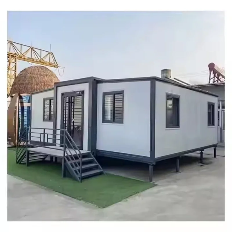 Expandable Container Houses Tiny Homes 2 3 4 Bedroom Steel Structure Frame Quick Build 20 ft Garden Rooms Portable Mobile Home