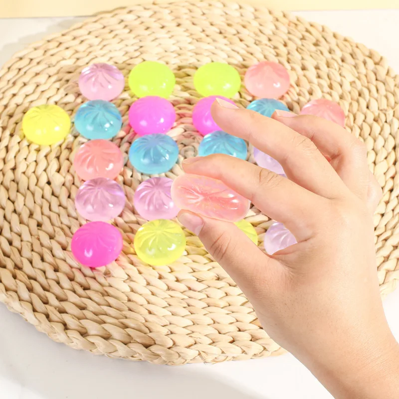 Squishy Stress Relief Squeeze Toy Adult 24 Day Countdown Surprise Steamed Bun Novelty Anti Anxiety Sensory Fidget Gift Set