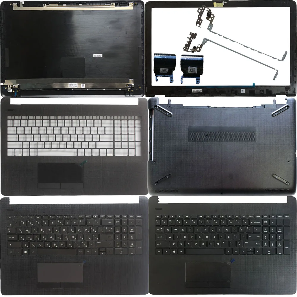 Nowa obudowa do 15-BW 15-BS 15T-BR 15T-BS 15Z-BW 250 G6 255 TPN-C129: tylna obudowa LCD/ramka/US RU SP podpórka pod nadgarstki górna/dolna/czopy