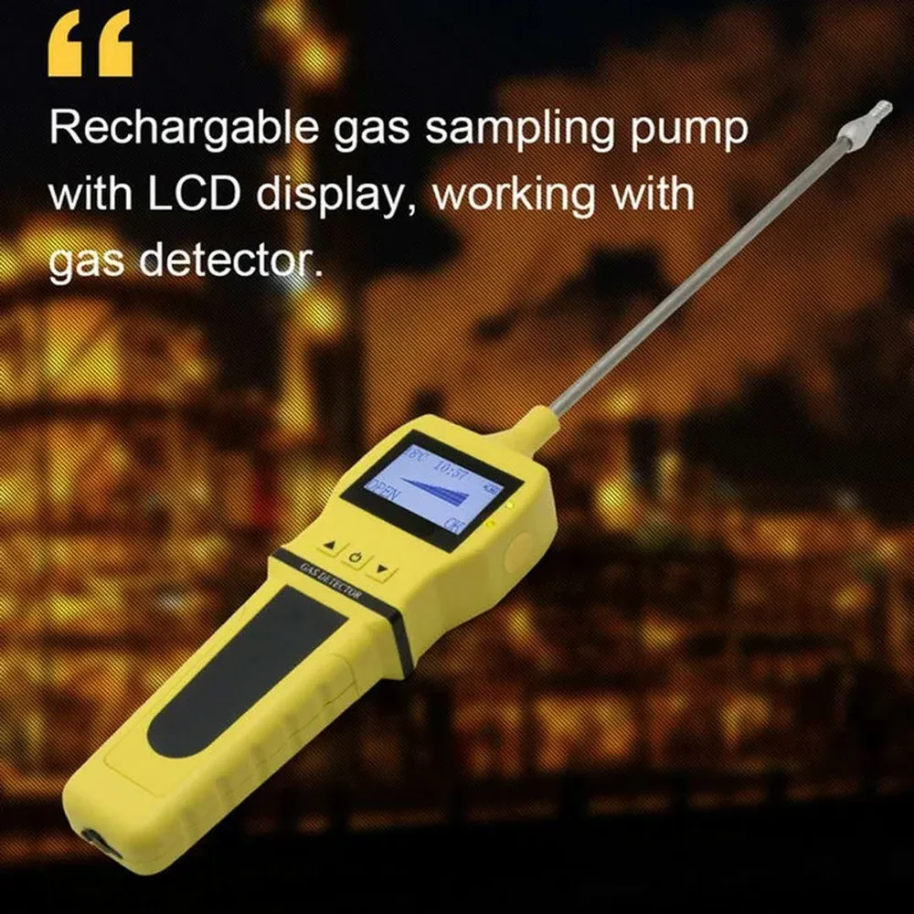 

New Gas Sampling Pump CO2 CO Tester Portable Digital Charging External Pump Sampler Device Tool Use with Gas Detector EU/US Plug