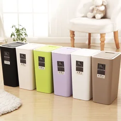 8L/12L trash can household Thicken plastic kitchen bathroom Waste Bin living room Toilet Trash can Office Paper Basket mx9121611