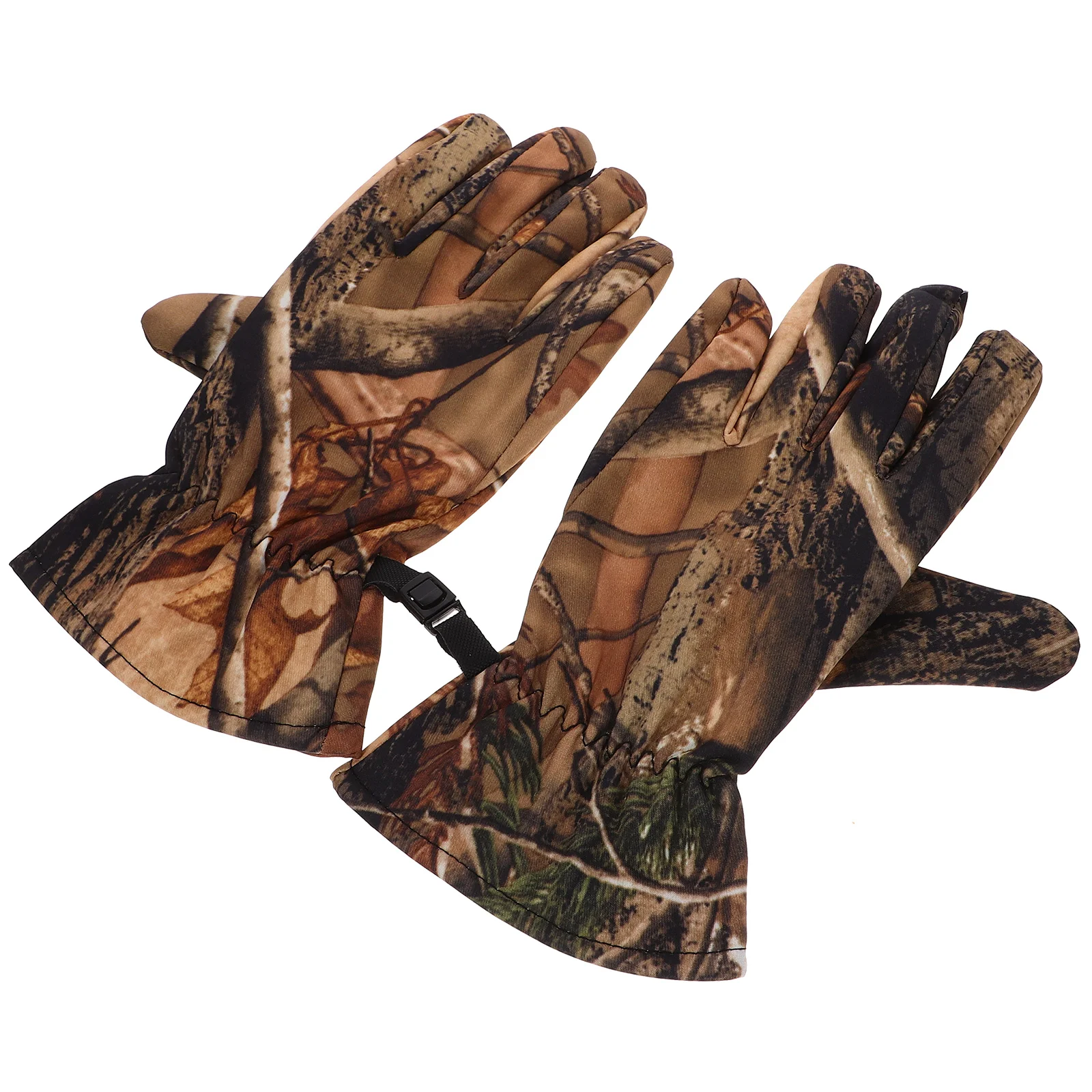 Hunting Gloves Winter Warm Fingerless for Kids Ski Camo Outdoor Camouflage Full Men's