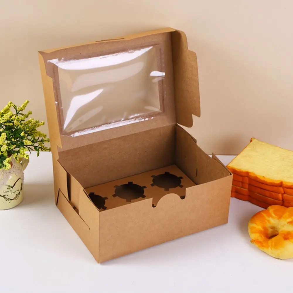 Baking Dessert Packing Case For Macaron Cake Cookies Food Delivery Holder Foldable Decorative Party Gift Box