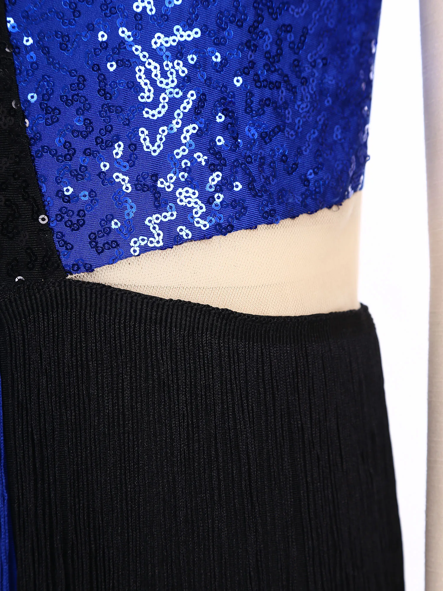 여자 라틴 댄스 탱고 차차 삼바 의상 반짝이는 스팽글 디스코 파티 태슬 레오타드 점프수트 홀터 슬리브리스 재즈 바디수트