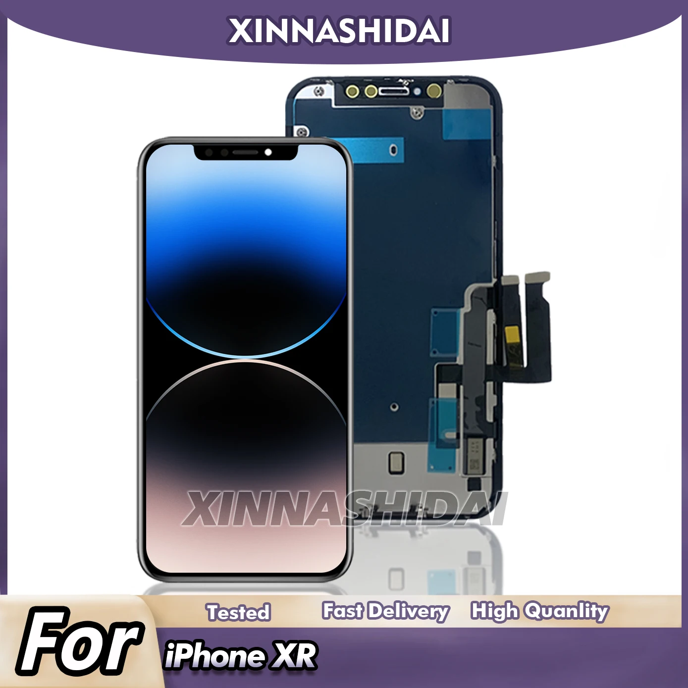 LCD para iPhone XR pantalla LCD MONTAJE DE digitalizador con pantalla táctil piezas de repuesto para iphone XR pantalla LCD