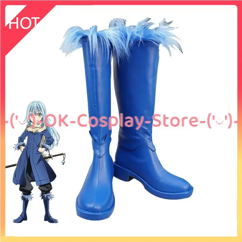 

Rimuru Tempest Cosplay Shoes PU Leather Shoes Halloween Carnival Boots Cosplay Props Custom Made