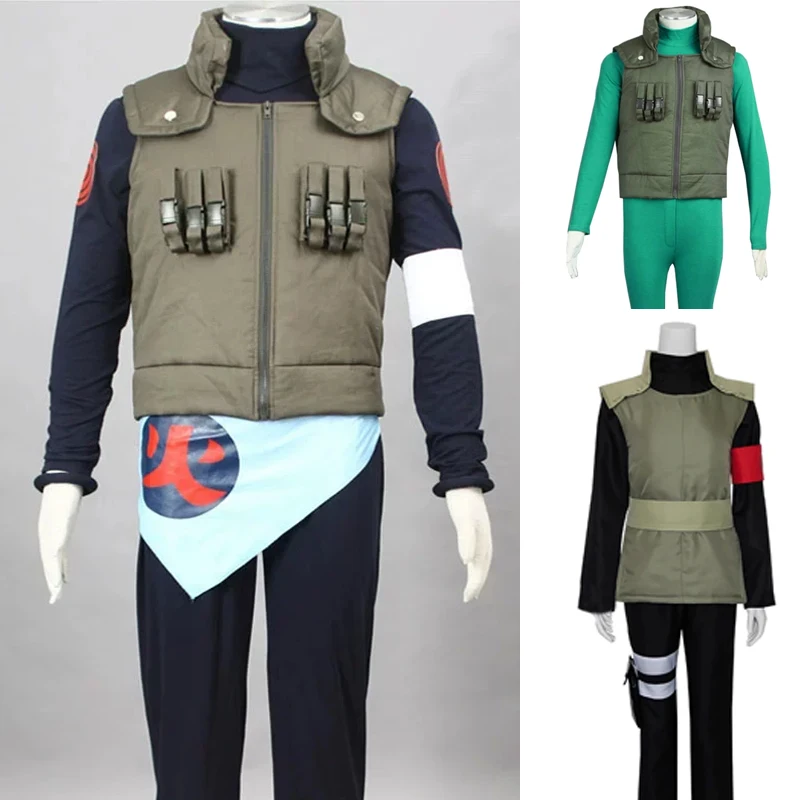 Anime Ninja Sarutobi Mirai Asuma Nara Shikamaru Might Vest Cosplay Costume Men Women Outfit Halloween CUSTOM MADE