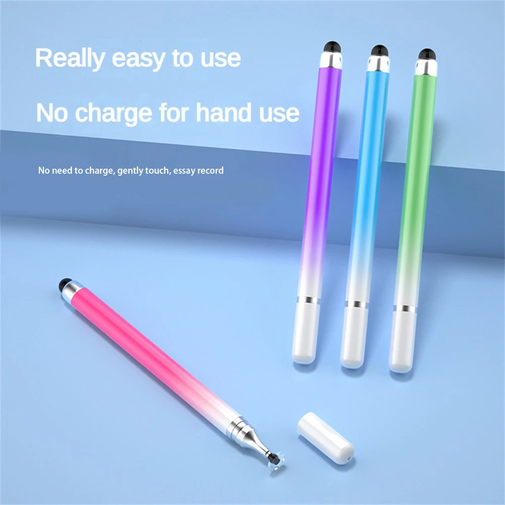 2 In 1 Stylus Pen For Tablet Cellphone Capacitive Touch Pencil For Iphone Samsung Universal Android Phone Drawing Screen Pencil