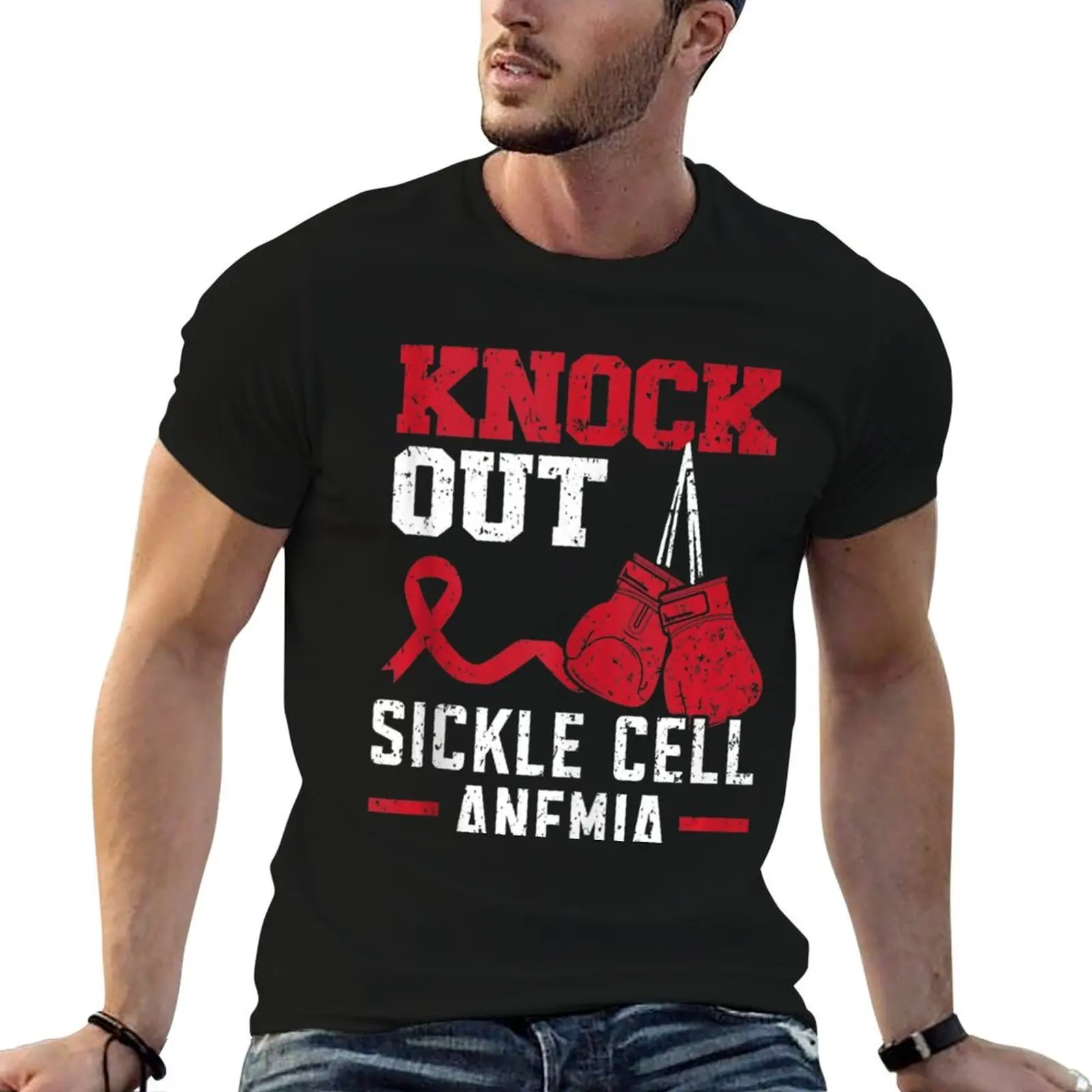

Knockout Sickle Cell Anemia Blood Disorder Sickle Cell T-Shirt t shirt personalised man graphic t shirt T-Shirt
