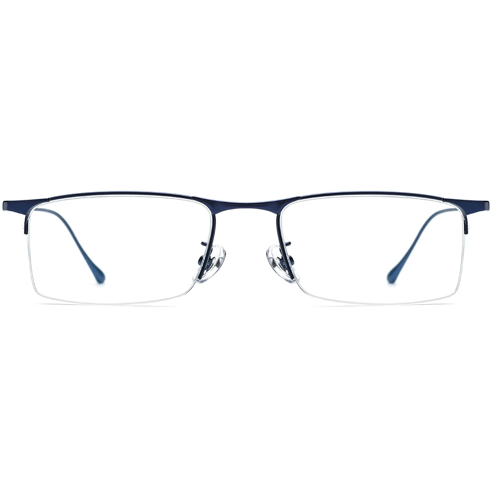 NIANZHEN Titanium Alloy Glasses Men 2026 New Brand Design Square Semi-Rimless Eyeglasses Women Ultralight Half-Rim Eyewear 2089