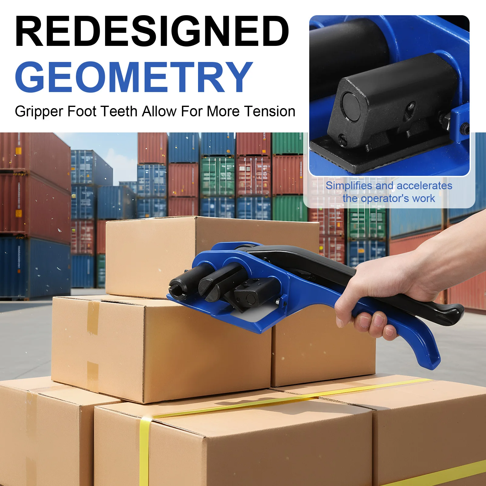 

Heavy Duty Hand Strapping Tensioner with Built-in Cutter Heavy Duty Banding Strapping Tensioner for Securing Packing