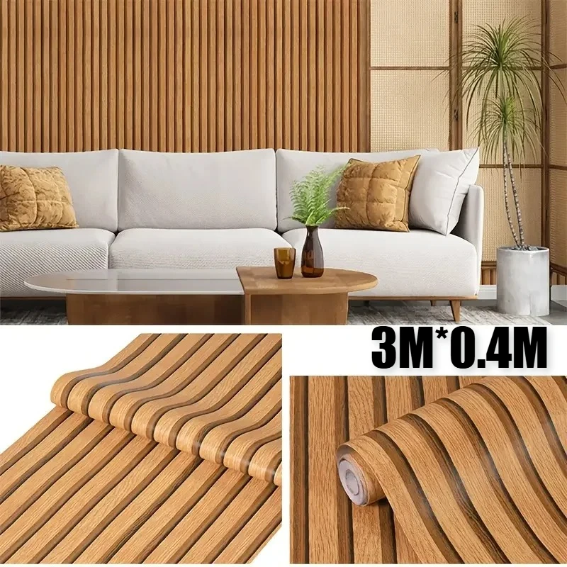 Brown Grid Thick Peel and Stick Wallpaper Faux Plaid Waterproof Self Adhesive Film for Walls Ceilings Home Decor Decorative