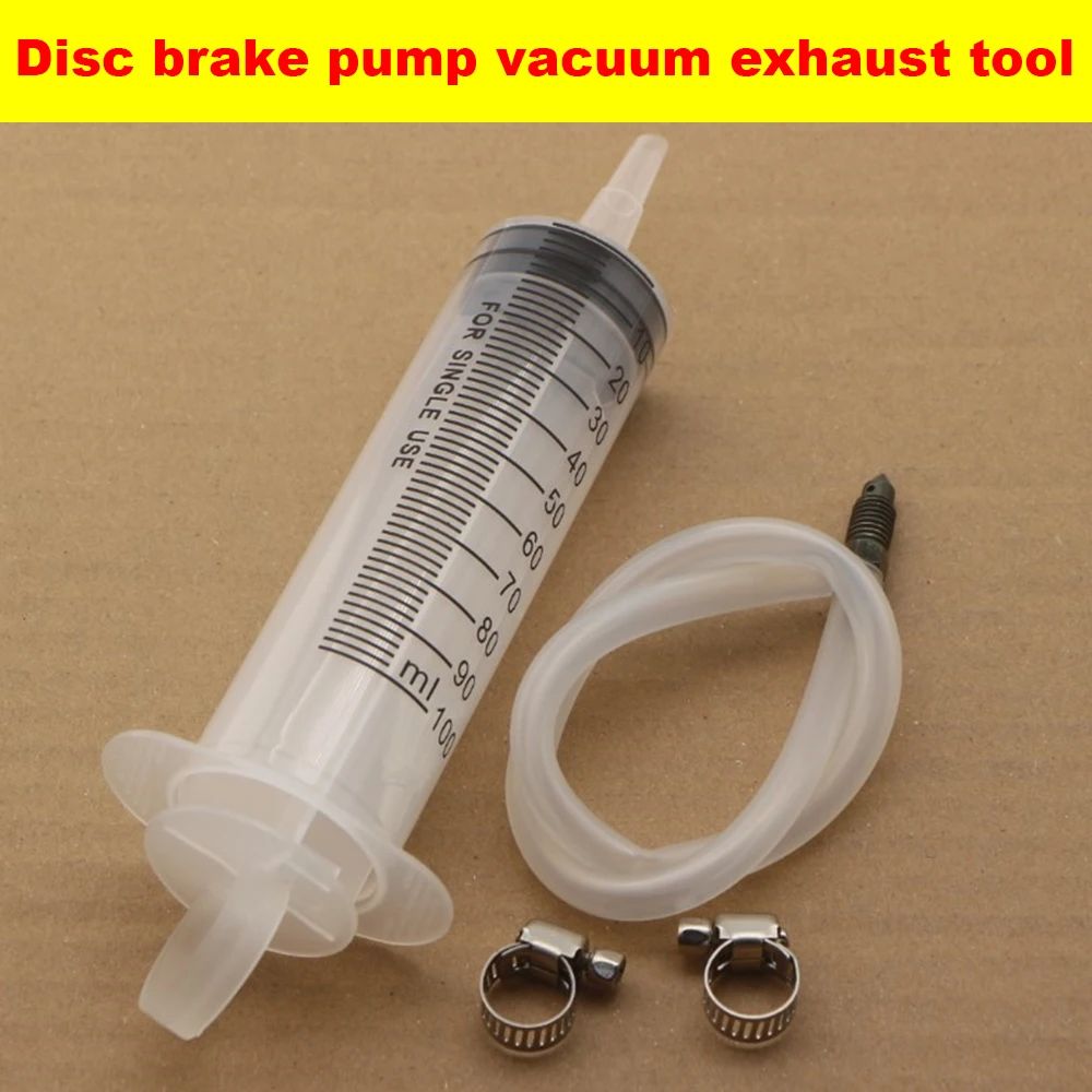 Motorcycle Bleed Kit Brake Caliper Gas Bleed Syringe Tool For Hydraulic Disc Brake Universal For Honda Yamaha Kawasaki Suzuki