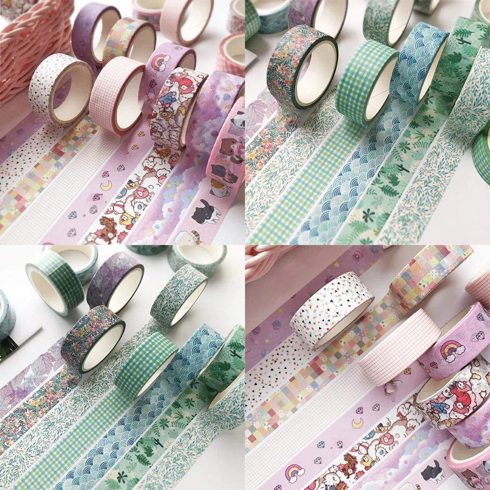 15 مللي متر * 5 متر Kawaii الكرتون الديكور الشريط DIY بها بنفسك سكرابوكينغ المجلات شريط لاصق مزخرف خمر السماء المرصعة بالنجوم الهندسة الأساسية #5