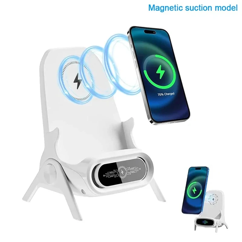 15W Wireless Charging Phone Holder For iPhone 13 14 15 Pro Max Samsung S23 S22 Xiaomi mi 13 14 Fast Charging Dock Station