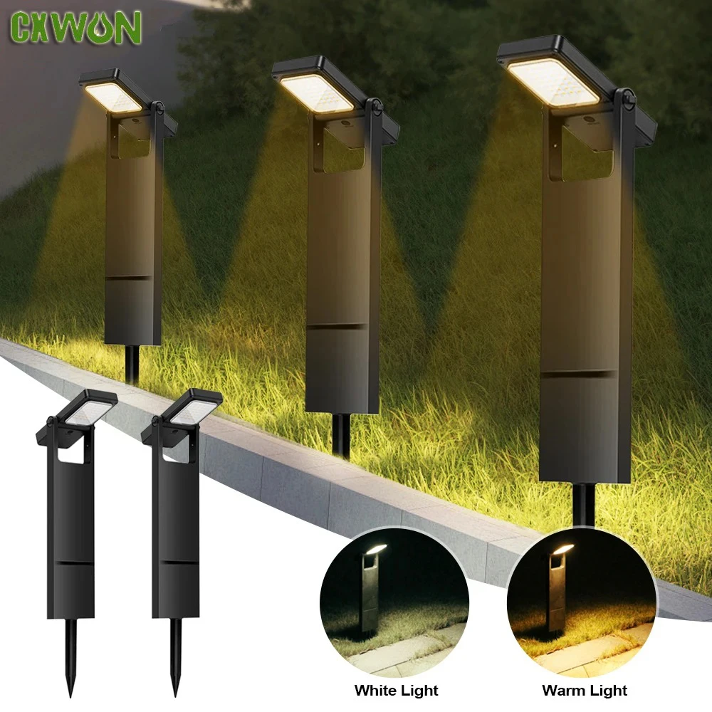 

Solar Powered LED Pathway Lights, Outdoor Waterproof Garden Lamp, Warm White Light, Landscape Lighting Decor for Lawn