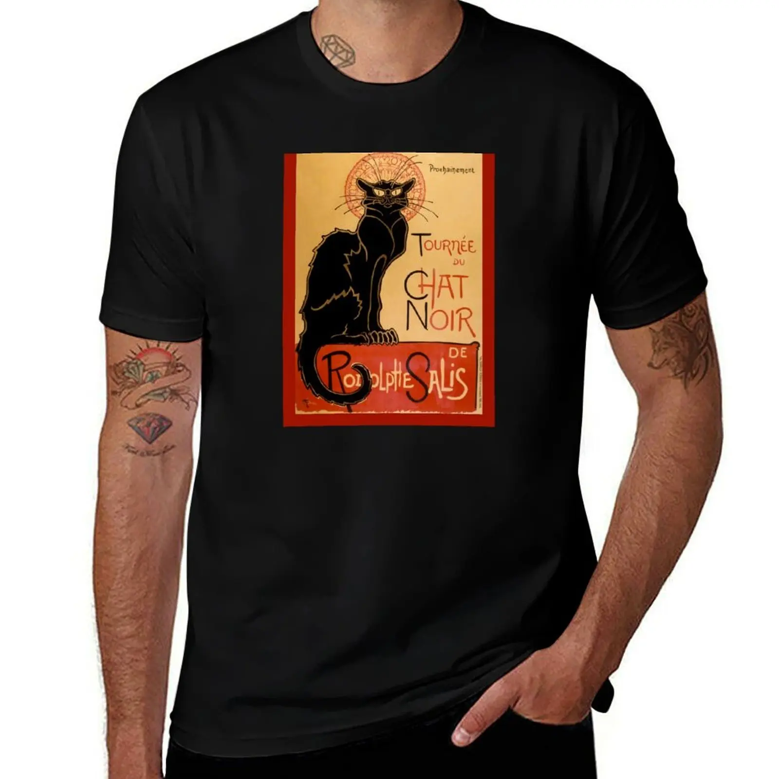 Poster La tournée du Chat Noir T-Shirt man t shirt graphic T-Shirt