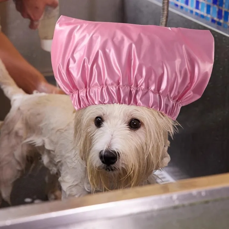 Adjustable Waterproof Pet Shower Cap For Small Medium Large Cats And Dogs Ear Protection Anti Water Pet Bath Head Cover For Groo