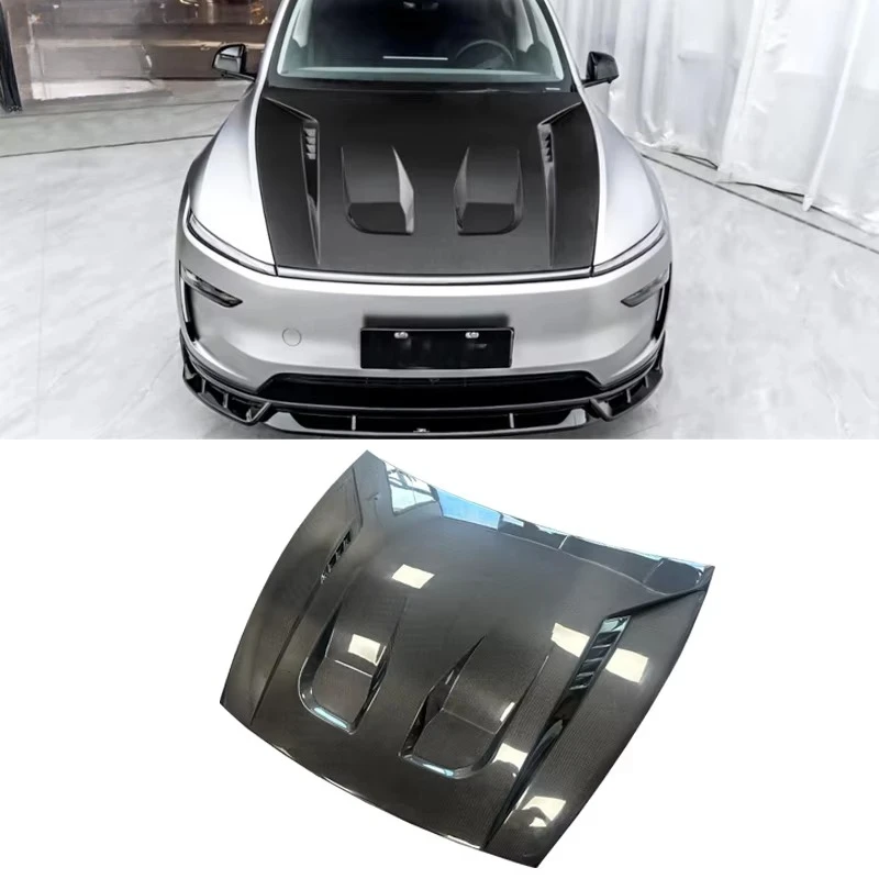 Dry Carbon Fiber Hood Carbon Fiber Car Accessories Carbon Bonnet Engine Cover for New Tesla Model Y Juniper 2025 2026