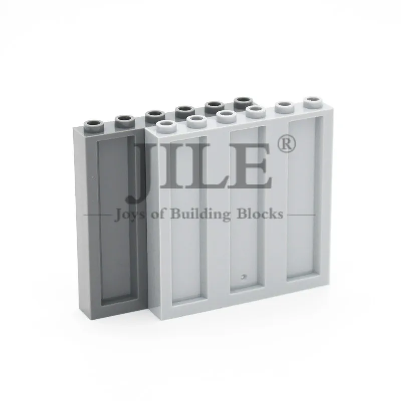 MOC DIY Building Blocks Container Wall Brick Panel 1x6x5 Military Compatible with 23405 Architecture House Construction Toys