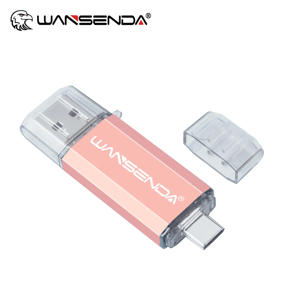 Wansenda USB 3.0 & Typ-C Dual Pen Drive 16 GB 32 GB 64 GB 128 GB 256 GB 512 GB 2-in-1 USB-Flash-Laufwerk für Typ-C Android/PC/Mac