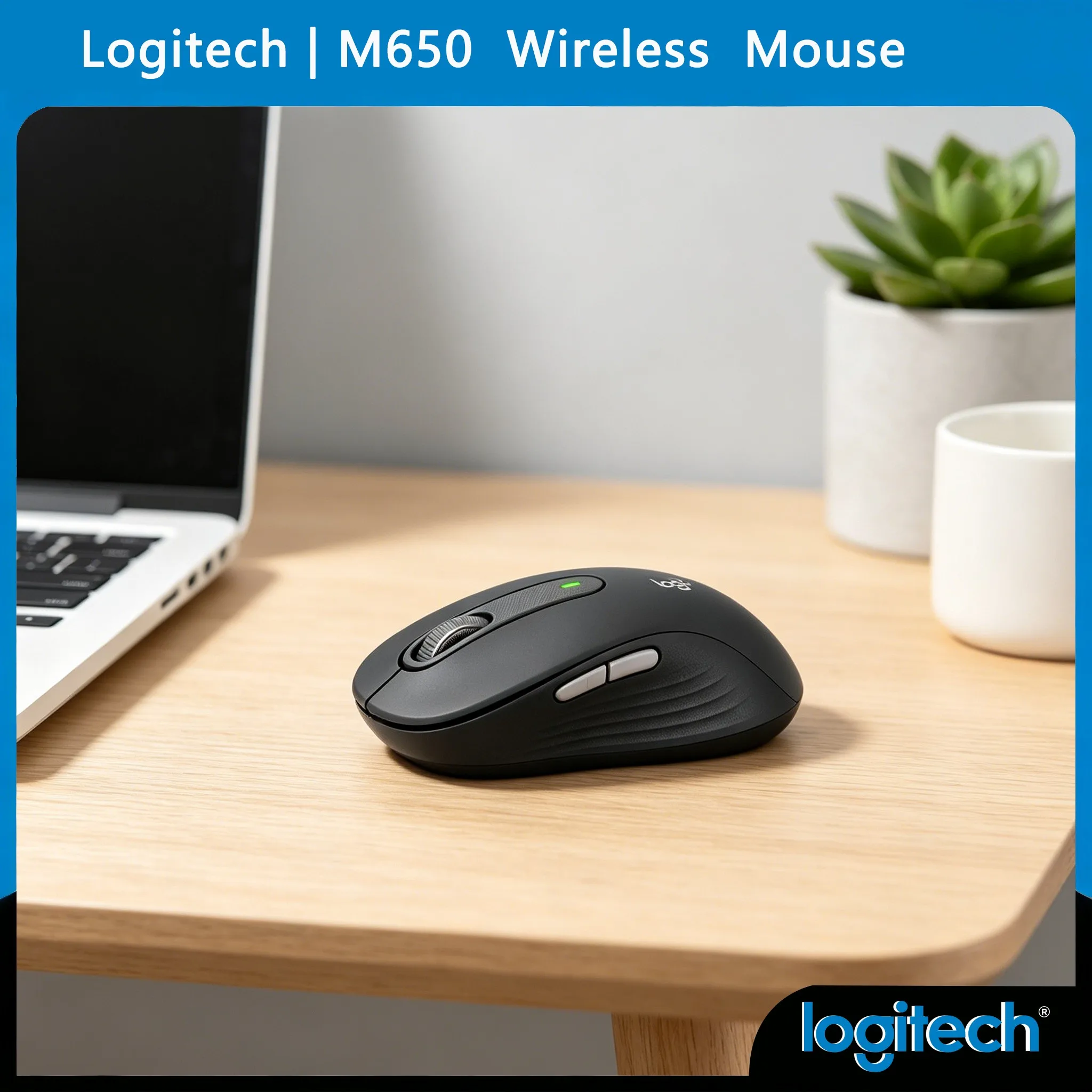 

Logitech M650 /M650L/M750/G304/G305/G402/G502 Large Size Wireless Mouse Logi Bolt SmartWheel