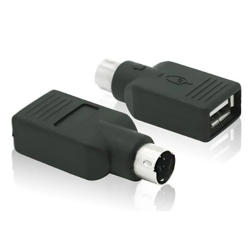 Adaptador USB para teclado e mouse, fêmea para ps2 ps/2 macho, acessórios de computador, 1pc/2pcs