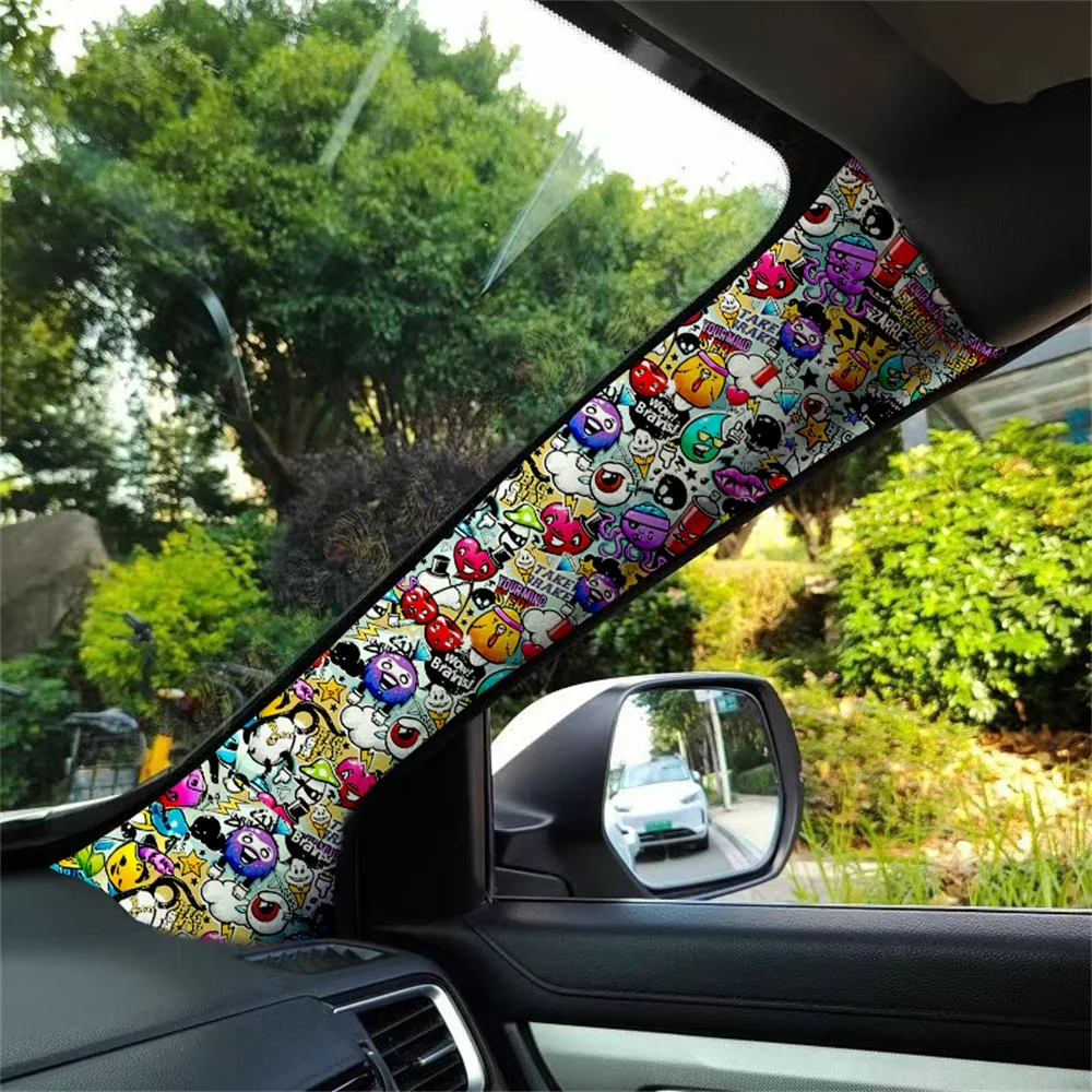 أجهزة السيارات الداخلية المجددة والإعادة تشكيلها وأعمدة ABC، وشارات الكتابة على الجدران البيضاء الأنيقة لتجديد وتجديد السيارة #2