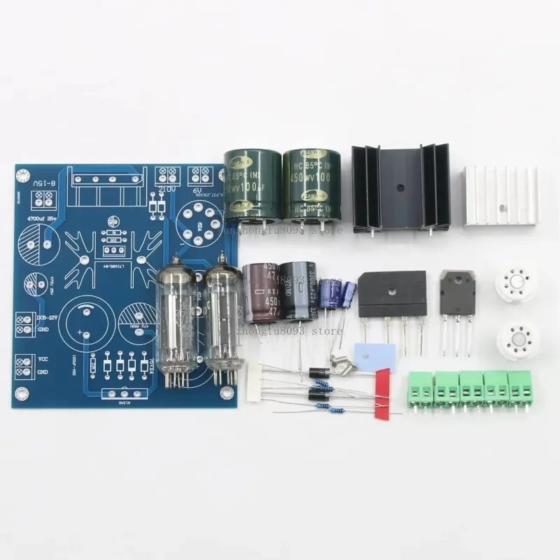 High Voltage Filament Filter Power Supply Board Kit, 6Z4 Rectification Module for Tube Preamplifier and HiFi Audio Projects
