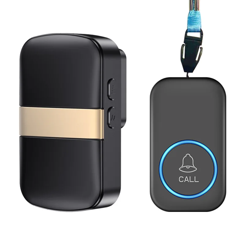 เครื่องส่งสัญญาณเตือนภัยไร้สายสำหรับผู้สูงอายุ ปุ่มโทรฉุกเฉินเพียงคลิกเดียว ปุ่มเรียกพยาบาล ปุ่มโทรบ้าน รีโมทดูแลผู้สูงอายุ