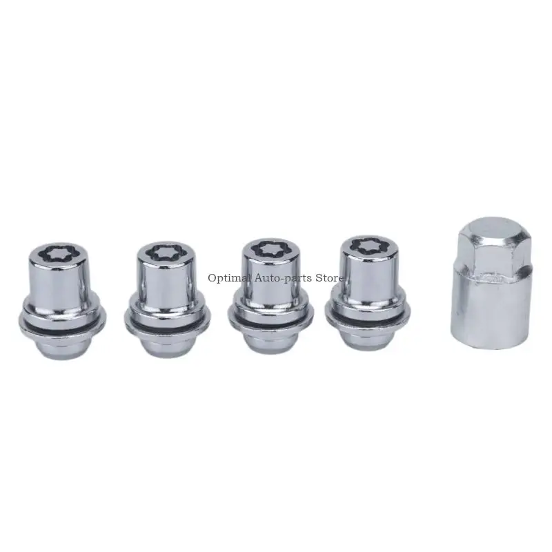 Wheel Lock with Thread Specification, Steel Construction, Keyed Removal Pattern and Round Flanged for Vehicle 00276-00900