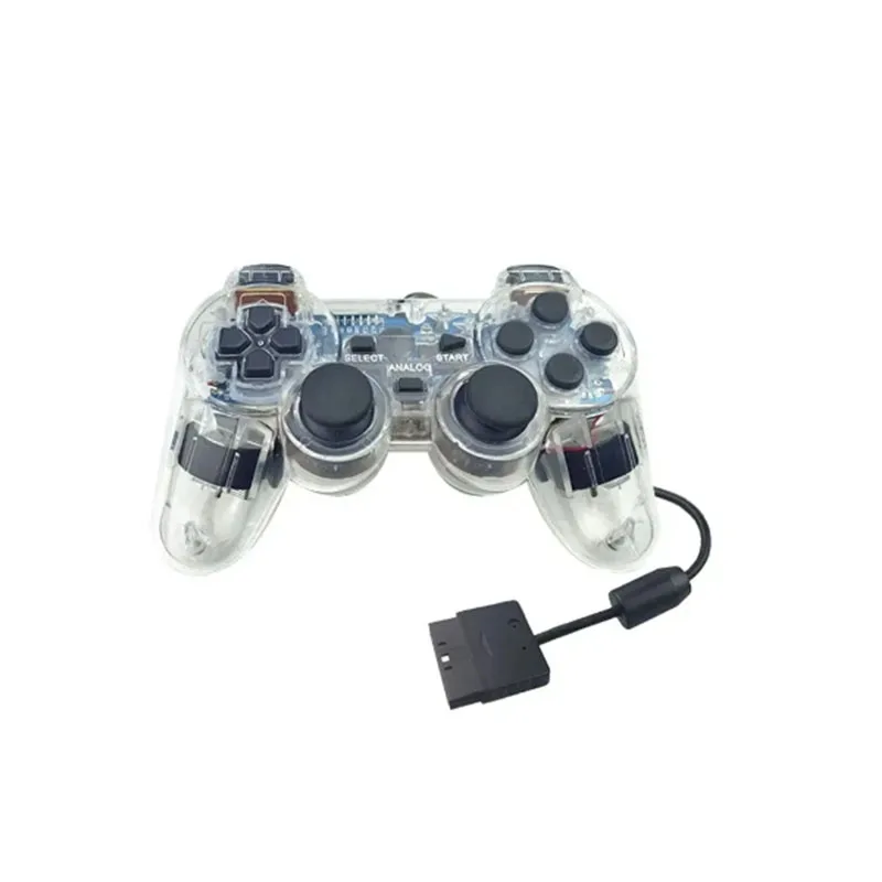 Wired Transparent Gamepad For PS2 Handle Remote Gaming Controller Joystick For PS2 Manette Joypad