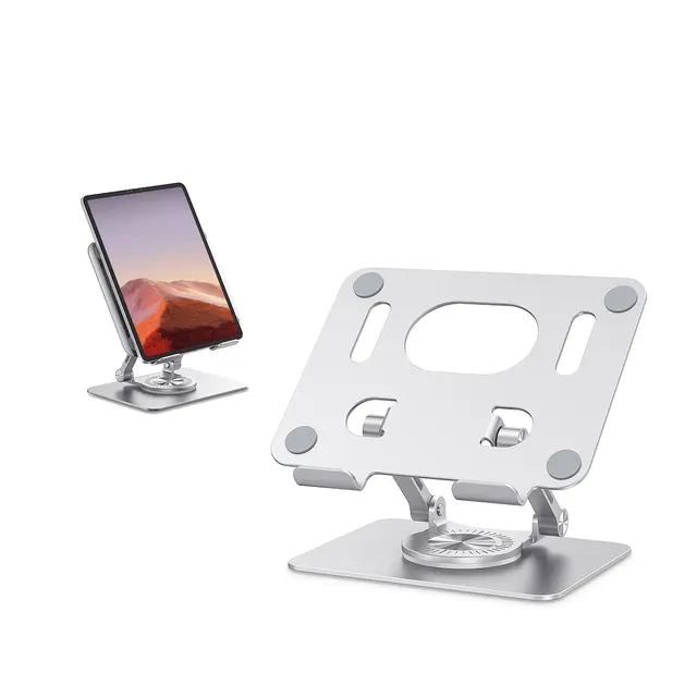 Adjustable Tablet Stand with 360° Swivel Base for Daily Use