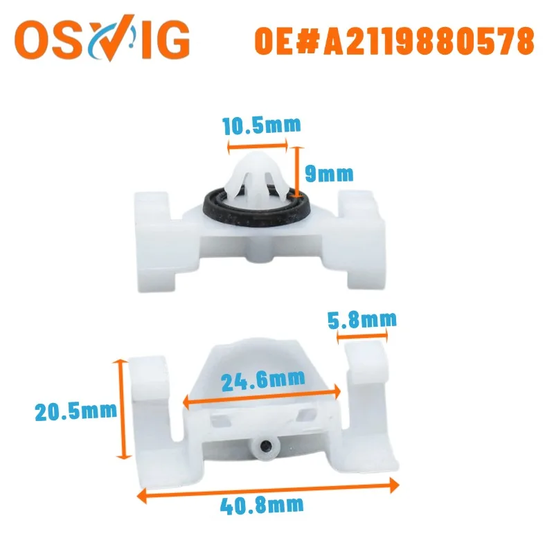 

10PCS OEA2119880578Applicable to the body side skirt clips of old Mercedes-Benz W221, W211, C219 E-Class, S-Class, and CLS-Class
