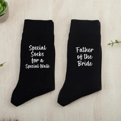 Special Socks Wedding Party Socks Father of The Bride Gift Wedding Day Decoration Supplies Gifts Black Father of The Bride Socks