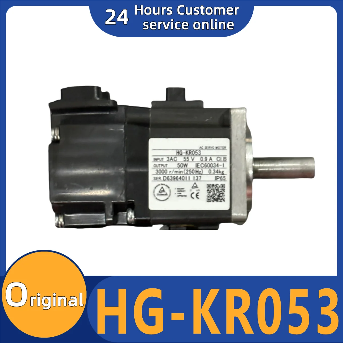 Новый оригинальный двигатель Φ HG-KR053 HG-KR053B HG-KR053BJ HG-MR053