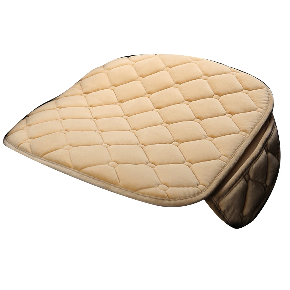 وسادة كرسي السيارة وسادة السيارة سهلة التركيب وسهلة التنظيف من القطيفة المقاومة للانزلاق الدافئة ومقاومة التآكل وإكسسوارات السيارات