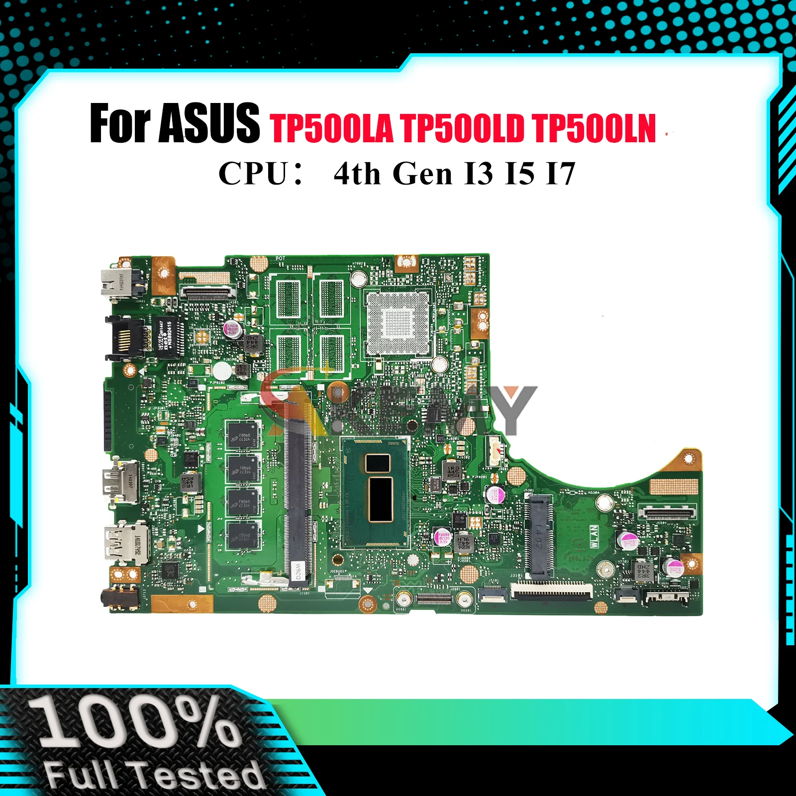 

TP500LA Laptop Motherboard For ASUS VivoBook Flip TP500LA TP500L TP500LD TP500LB TP500LN Notebook Mainboard With I3 I5 I7 CPU