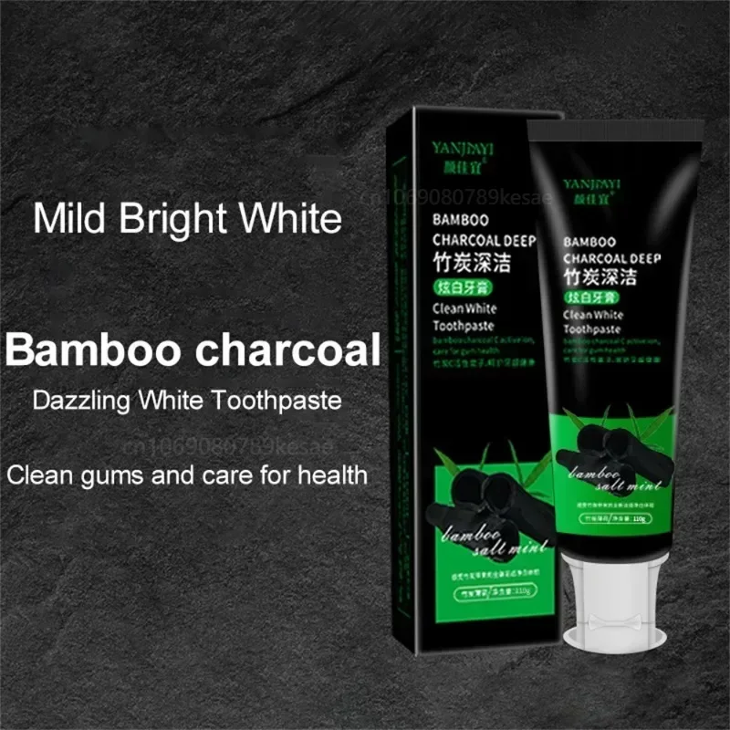 

Blanqueador Dental Bamboo Charcoal Toothpaste Deep Clean Mint Flavor Teeth Whitening Bad Breath Stains 100g Oral Care 치약