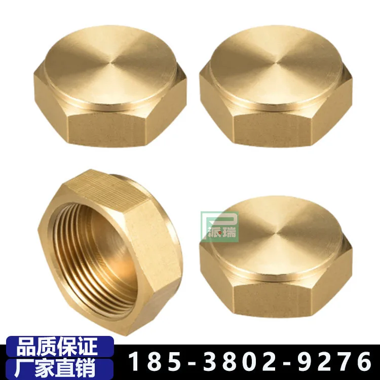 

10Pcs air conditioner external machine valve cap, all-copper 4-point 6-point plug outer wire inner wire, water pipe stuffy head