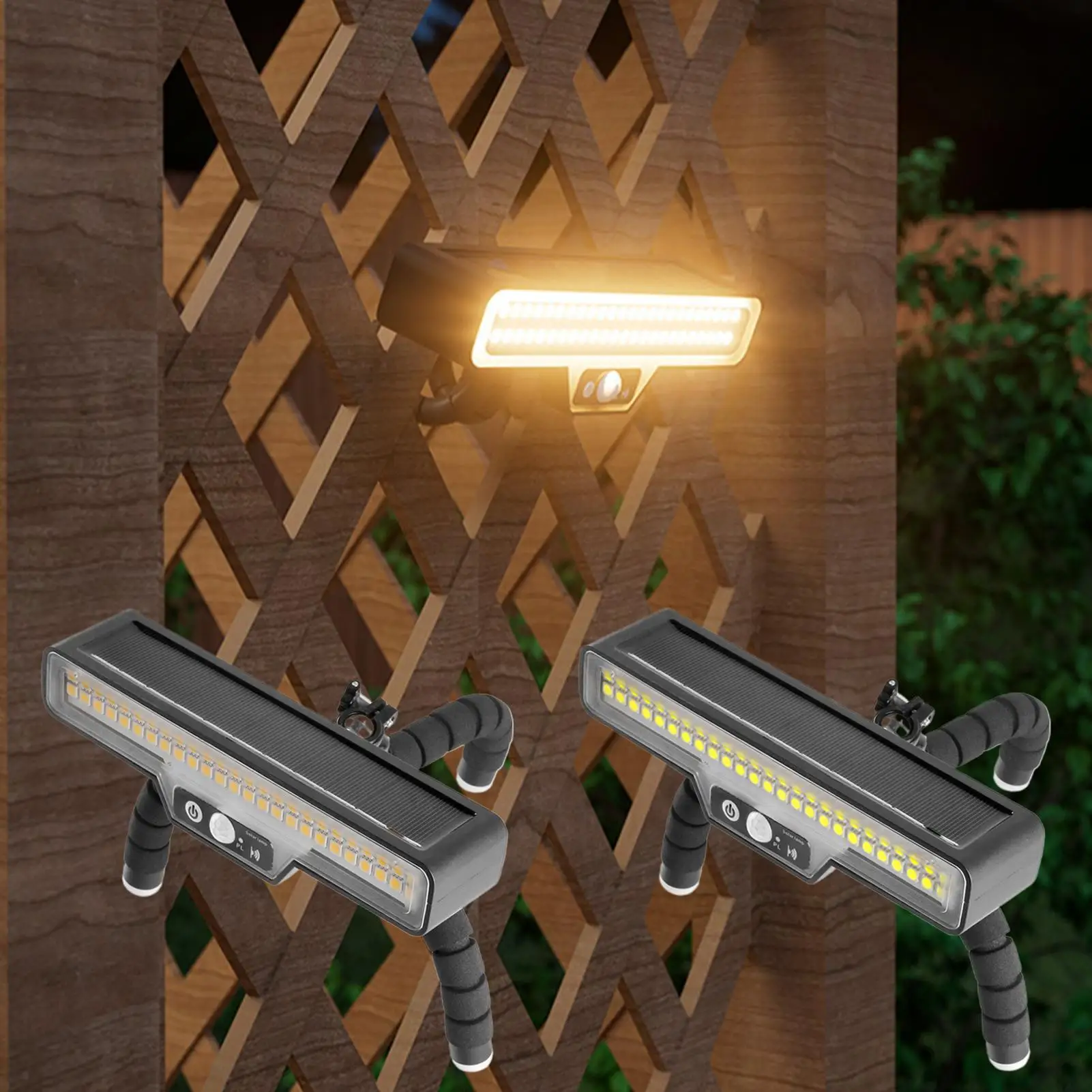 

Солнечный настенный светильник с датчиком движения, водонепроницаемый, светодиодный, для наружного освещения, подходит для сада, двора, подъездной дорожки, патио, забора, веранды.