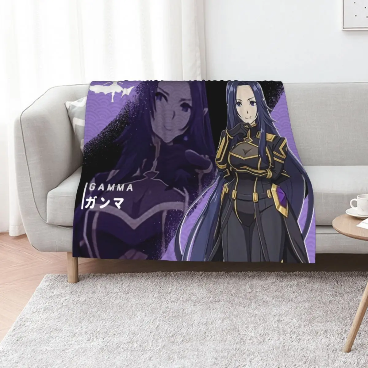 

Gamma ガンマ The Eminence in Shadow Throw Blanket Personalized Gift christmas gifts Fashion Sofas Summer Beddings Blankets