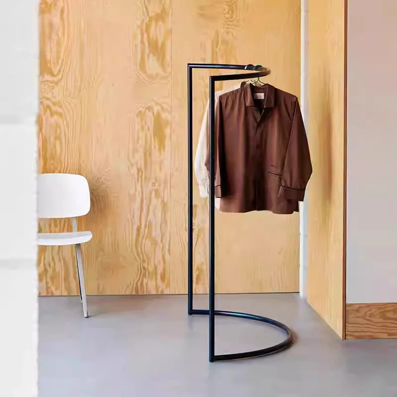 

Floor Modern Bedroom Clothes Rack Minimalist Metal Standing Nordic Coat Hanger Living Room Designer Wieszak Na Ubrania Furniture