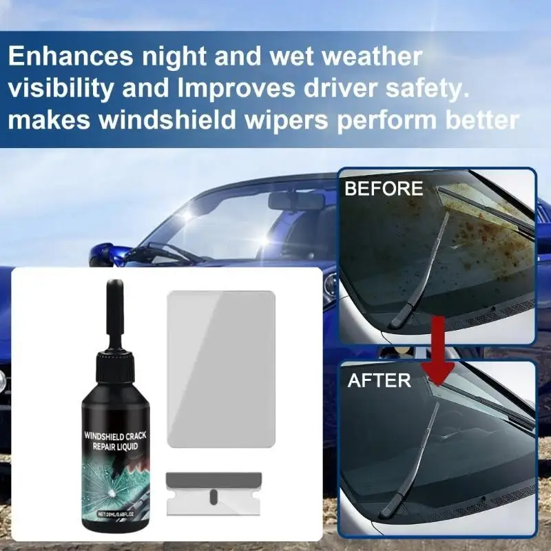 28GB Professional Windshield Crack Repair Fixes Chips In 30 Minutes Strengthens Glass