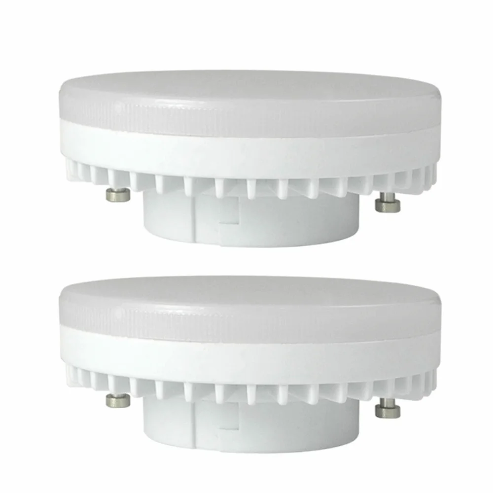 

2 Pack Long Lifespan GX53 LED Light Bulbs 7W 4000K Neutral White Recessed Spotlight Wide Beam 700 LM Puck Light Home