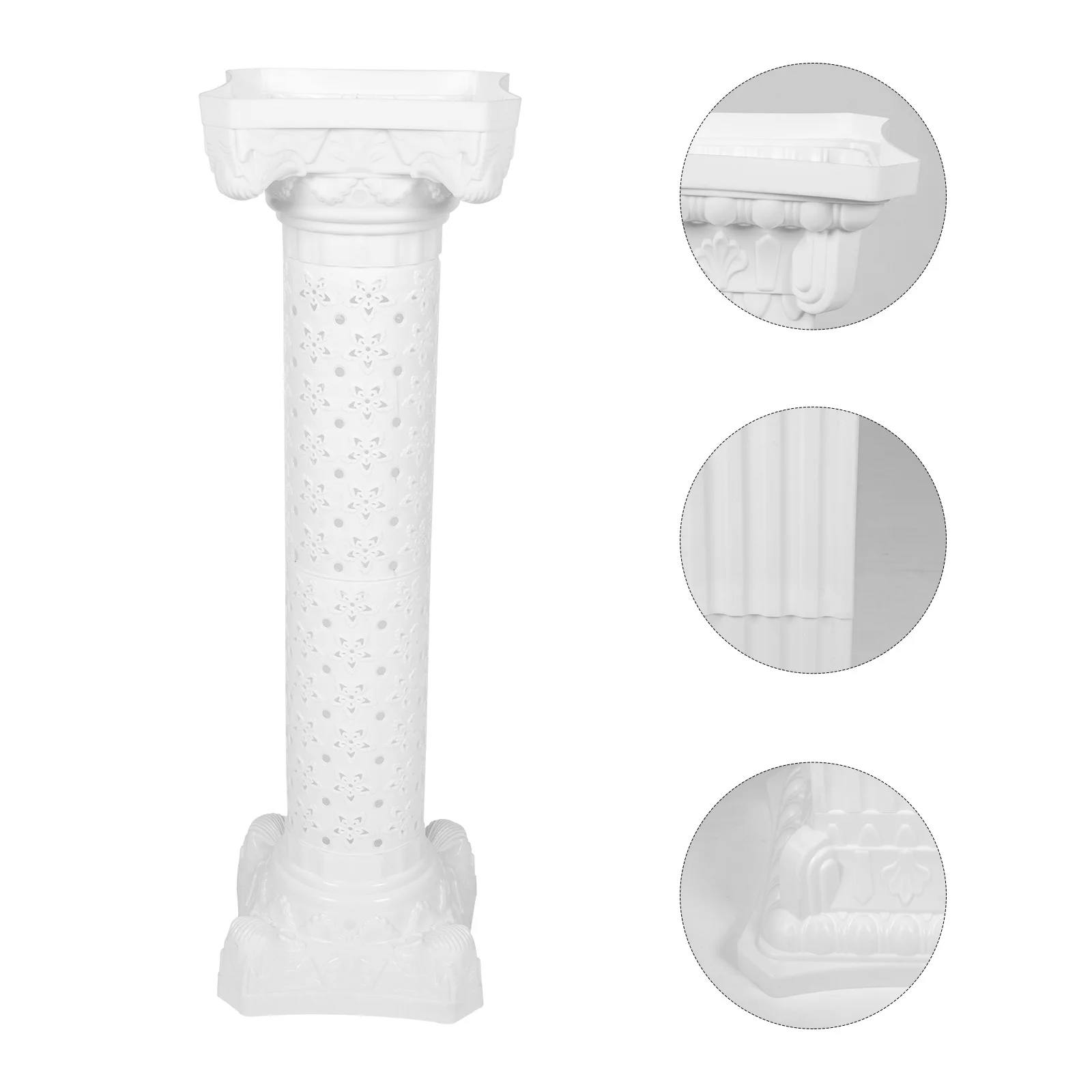 

Roman Column Flower Vase Hollow Plastic Pillar Decor For Wedding Party Balcony Garden Decorative Pillar Wedding Supplies